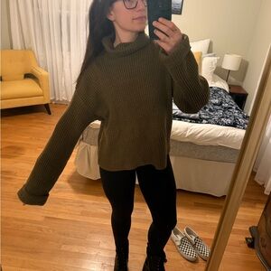 Cozy Olive Green Women's Sweater